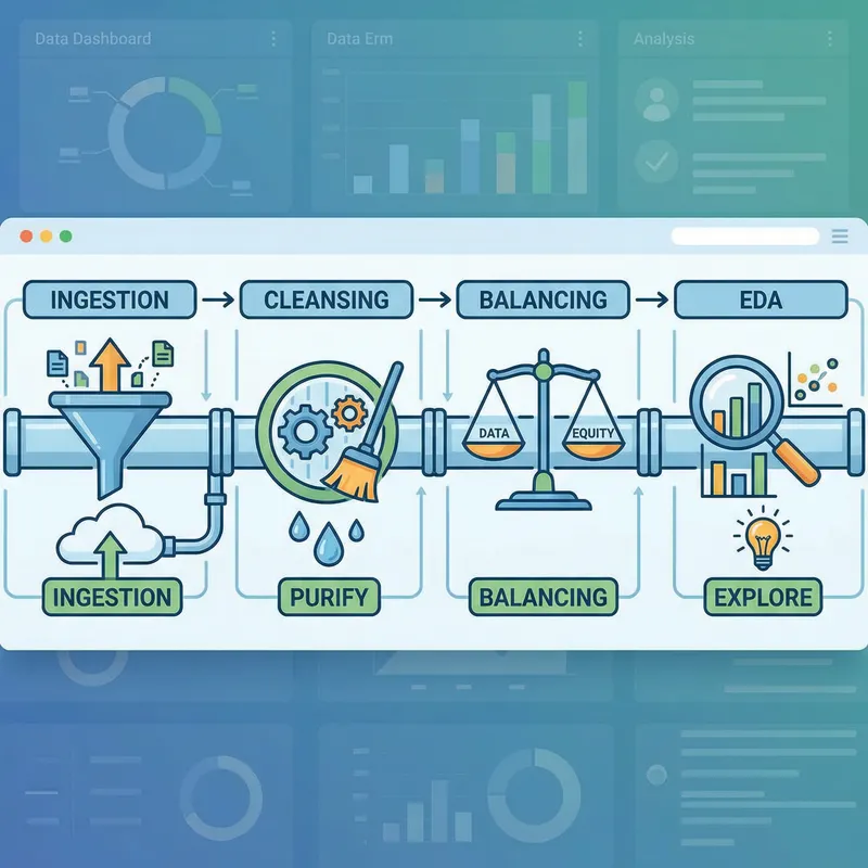 Data Pipeline: Ingestion, Cleansing, Balancing, EDA Data Pipeline: Ingestion, Cleansing, Balancing, EDA