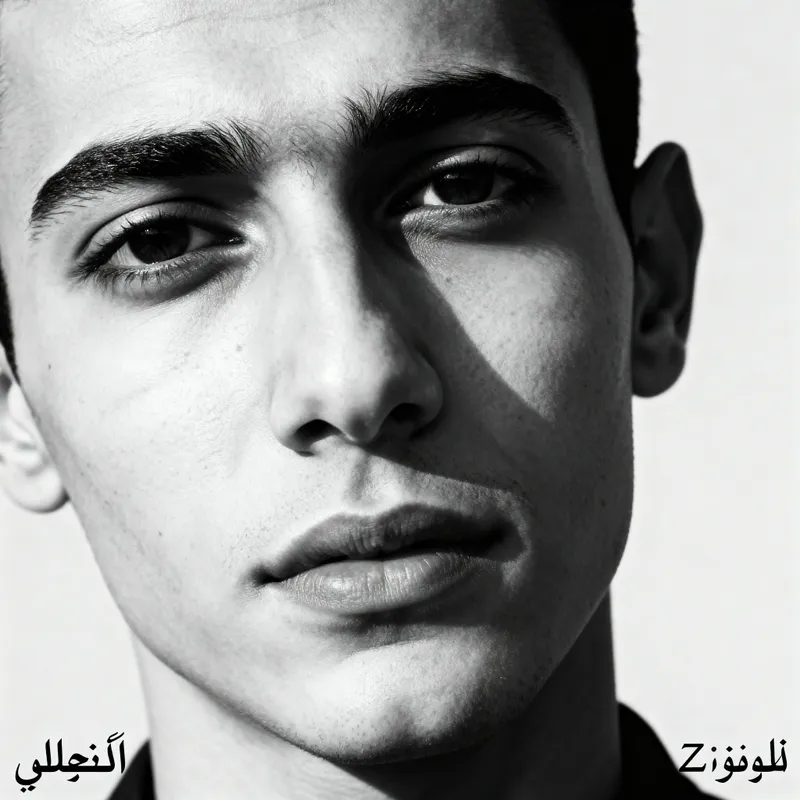 Black and White Shadows with Facial Features