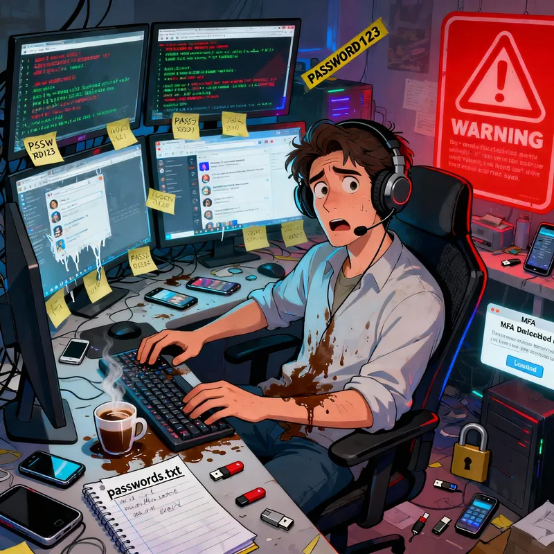 Worst Cyber Team Member: A Humorous Caricature