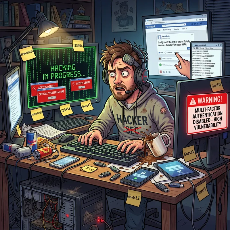 Worst Cyber Team Member: A Humorous Caricature Worst Cyber Team Member: A Humorous Caricature