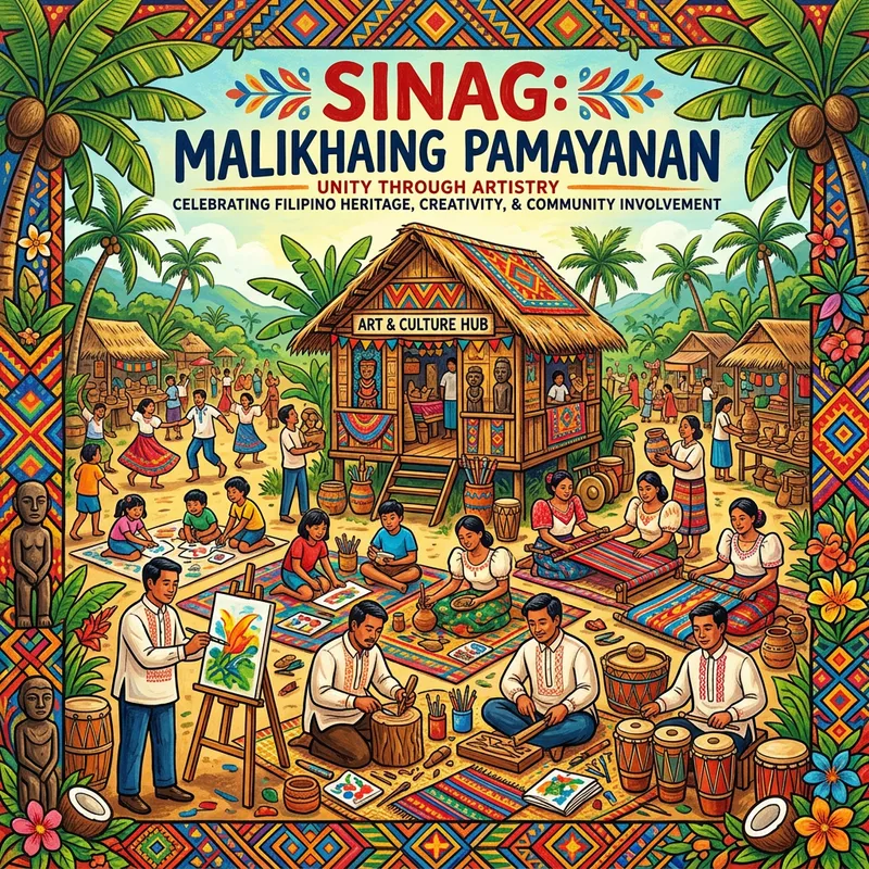 Creative Filipino Artistic Community Poster Design