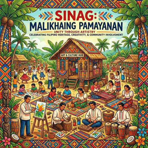 Creative and Artistic Filipino Culture Community Poster Design