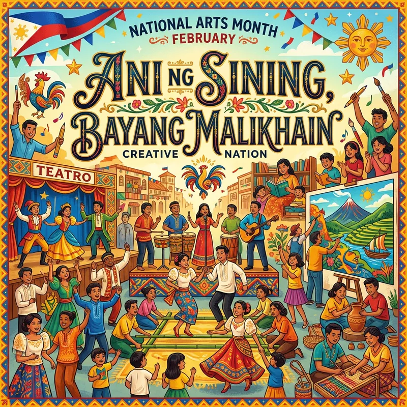 Celebrate National Arts: Ani ng Sining, Bayang Malikhain Poster