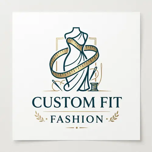 Custom Fit Fashion Logo: Sophisticated & Stylish Design