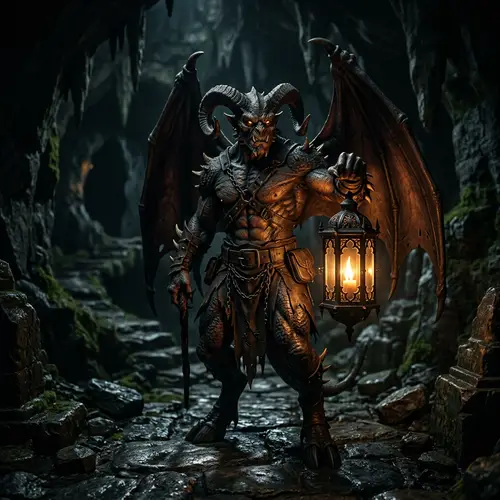 Demon Holding a Lantern