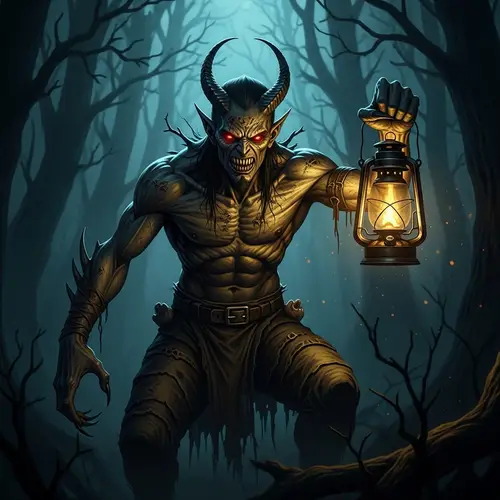 Demon Holding a Lantern