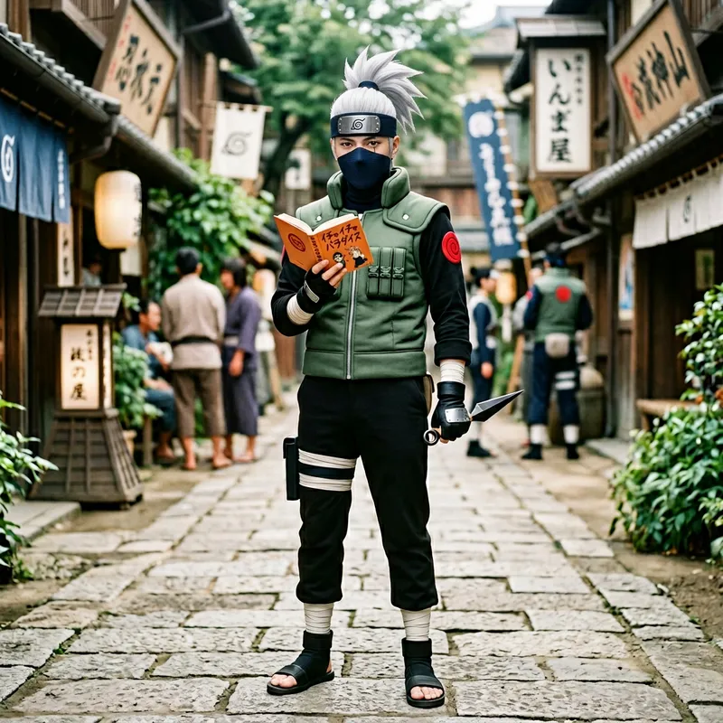 Kakashi Hatake: Silver-Haired Ninja with Penetrative Gaze