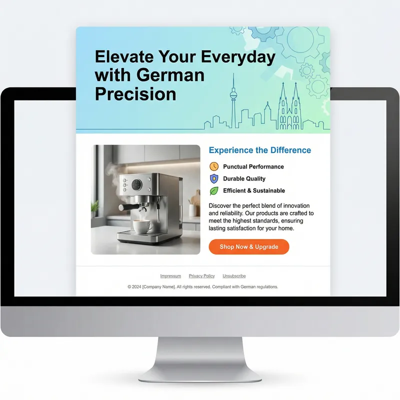 Create Engaging Marketing Email for German Audience