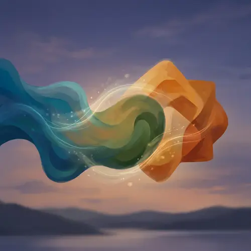 Harmonious Merger Design | Serene Twilight Background