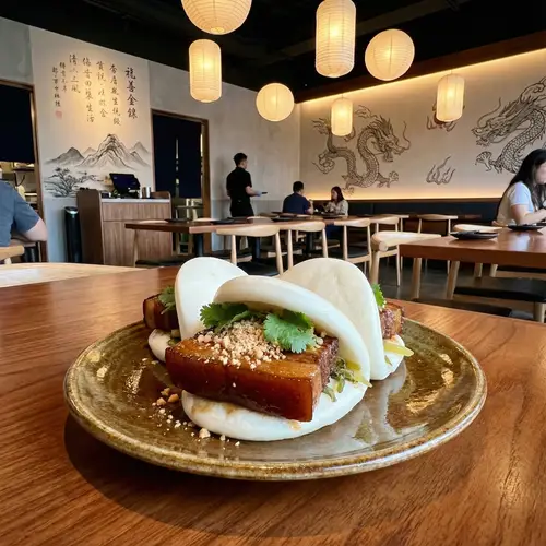Taiwanese Braised Pork Belly with Steamed Bao | Modern Asian Restaurant