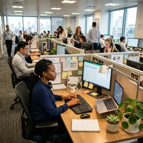 A Person Working in an Office: Daily Hustle