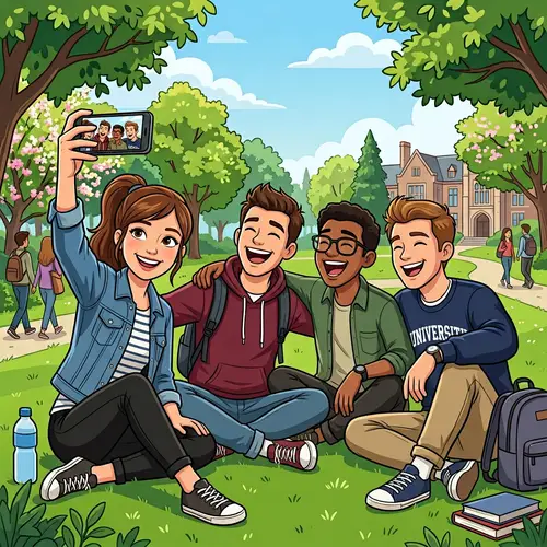 University Life: Fun Moments Captured in Cartoons