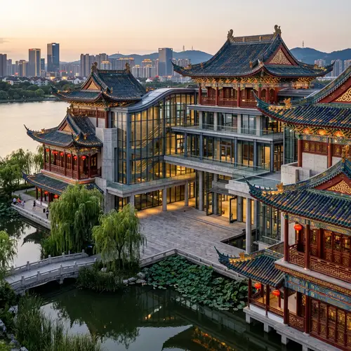 Fusion of Traditional Chinese and Modern Architecture