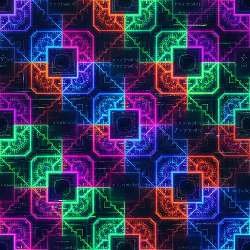 Contemporary Digital Art: Mathematical Modulo Operation