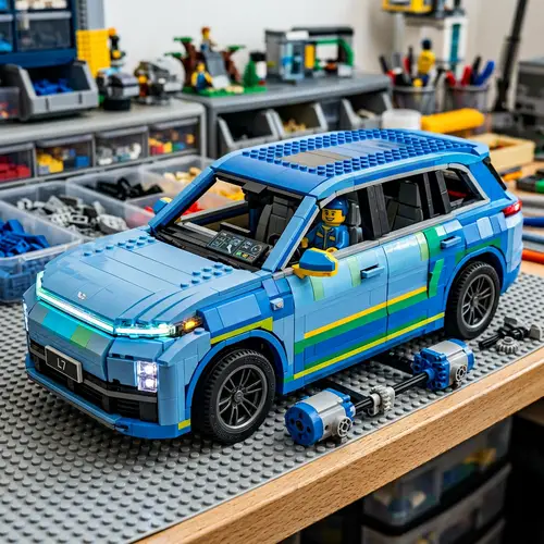 Detailed LEGO Model of Futuristic Electric Car | Lixiang L7-Inspired