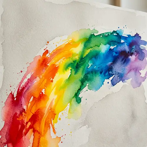 Stunning Abstract Rainbow Art - A Colorful Spectrum