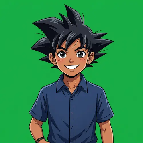 Anime-Style South Asian Boy Avatar Creation