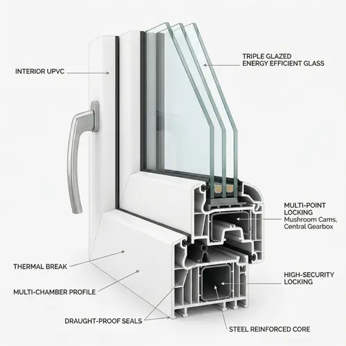 UPVC Window Technology: Energy Efficient & Durable Construction