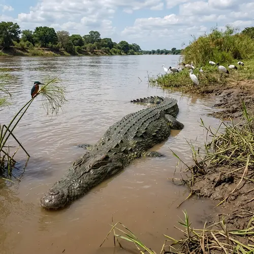 Crocodile in the Nile River: A Stunning Encounter