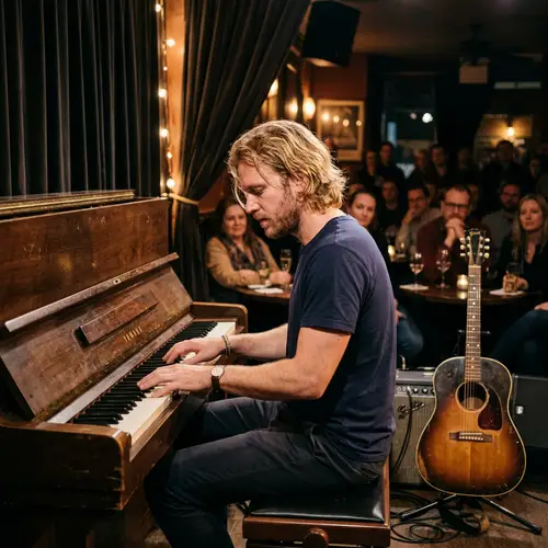 Talented Musician Playing Piano in Intimate Setting