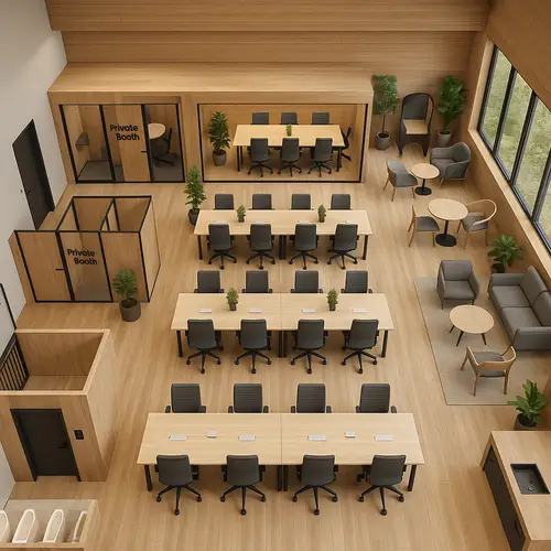 Office Design Proposals for 40 Staff Members