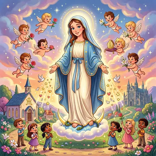 Disney Style Miraculous Virgin Art for Kids