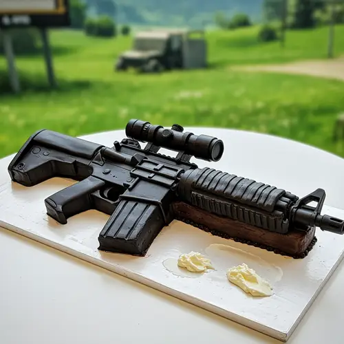 Delicious PUBG Gun Cake for Gamers