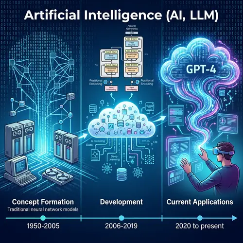 Evolution of AI and Large Language Models: Concept, Development, and Applications