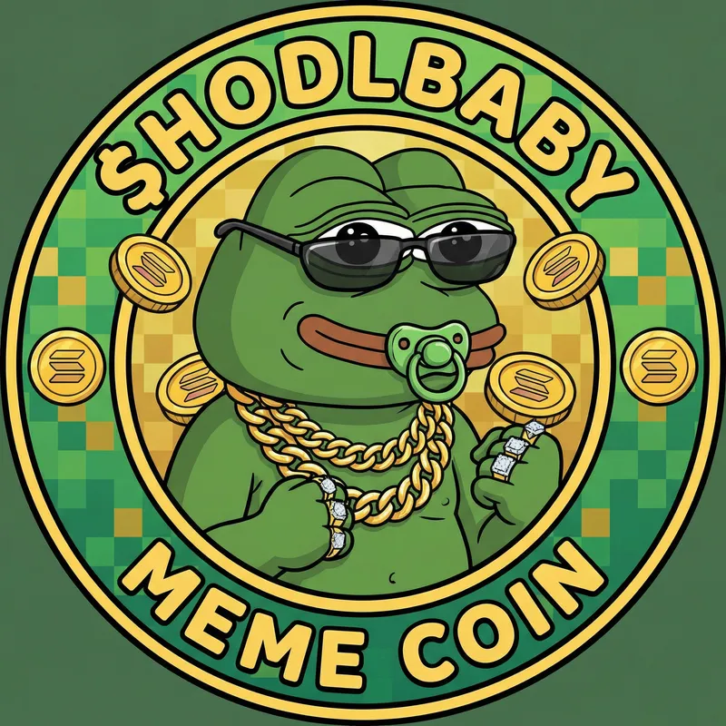 $HODLBABY Meme Coin Logo - Pepe Style