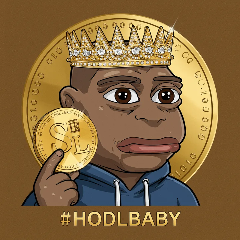 $HODLBABY Meme Coin Logo - Pepe Style
