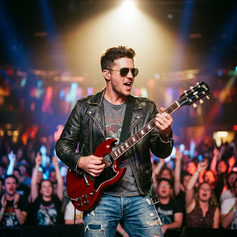 Captivating Guitarist | Rock Star on Stage
