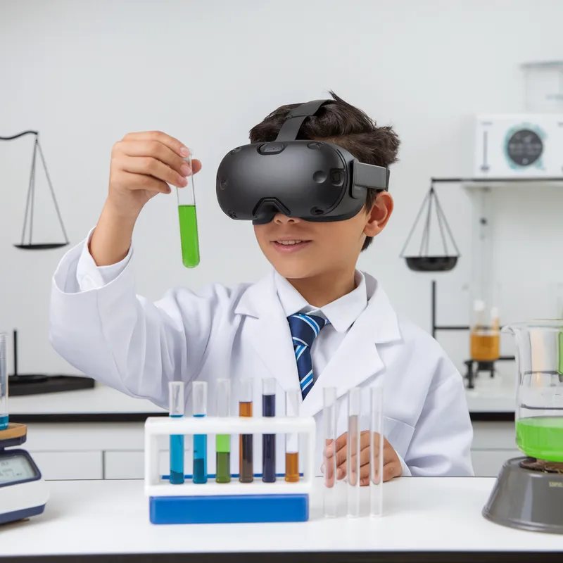 Student's VR Chemical Experiment Experience