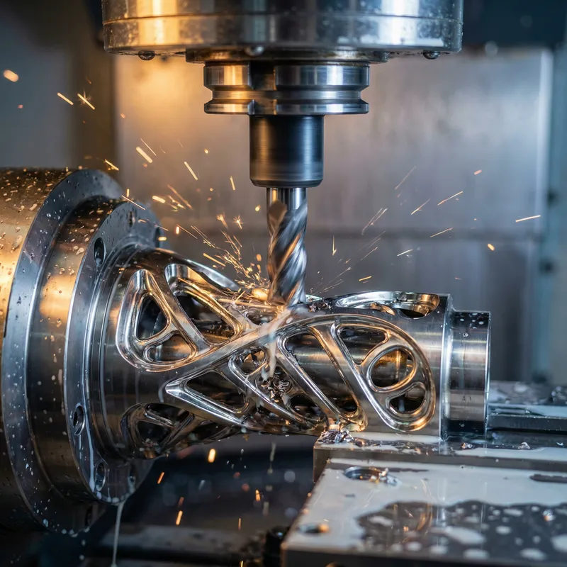 High-Definition Metal Machining: CNC Center & Detailed Milling Process High-Definition Metal Machining: CNC Center & Detailed Milling Process