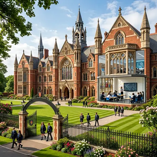 Modern Victorian Style School for Innovative Learning