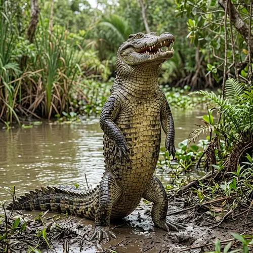 Photorealistic Crocodile Illustration - Stunning Artwork