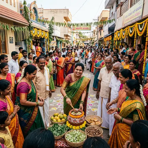 Ugadi Festival Celebration: Traditional Rituals & Colorful Decorations