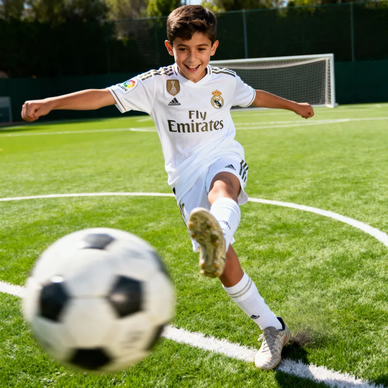Young Soccer Star in Action | Real Madrid Youth