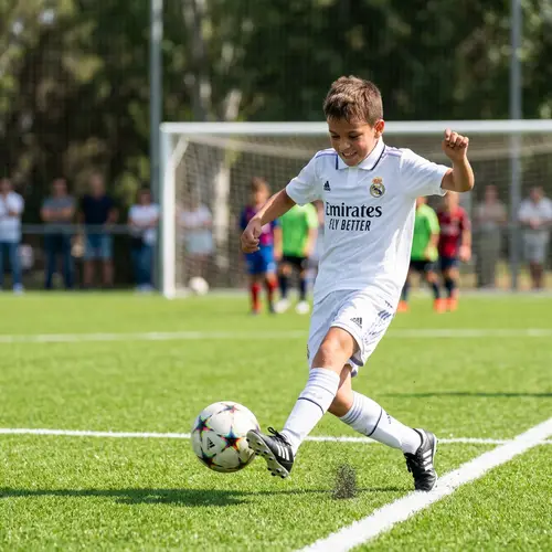 Young Soccer Star in Action | Real Madrid Youth