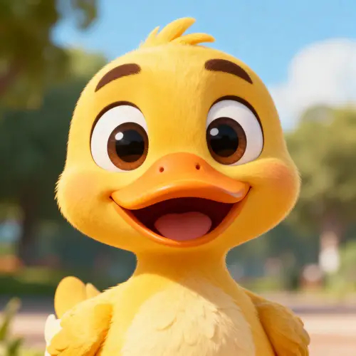 Memorable Cartoon Duck Mascot for Your Brand
