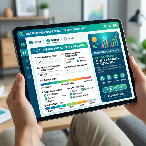 Financial Health Check Quiz & Insurance Recommendation