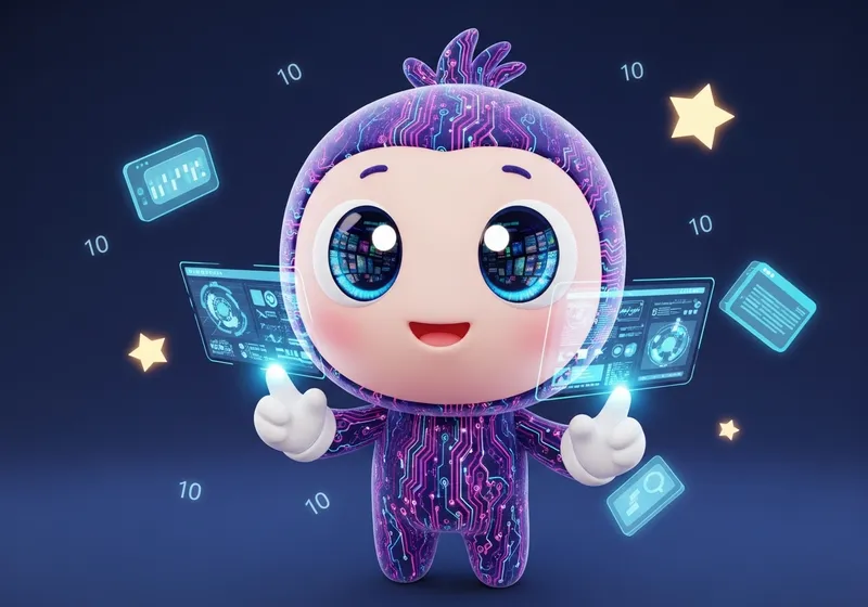 Whimsical Tech Mascot: Innovation & Imagination