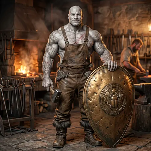D&D Goliath Thari: The Mighty Blacksmith Warrior