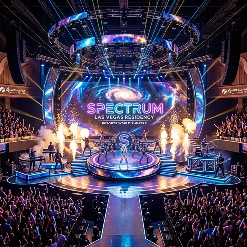 Cosmic Stage Concept for Britney's Vegas Residency