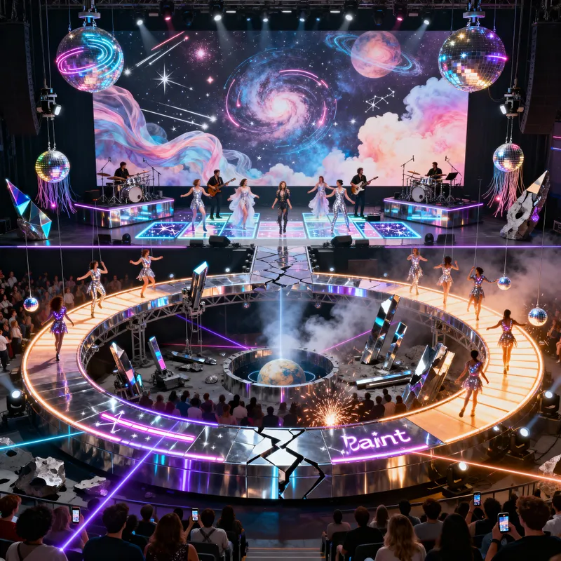 Cosmic Stage Concept for Britney's Vegas Residency