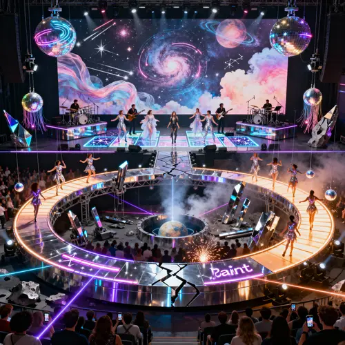 Cosmic Stage Concept for Britney's Vegas Residency