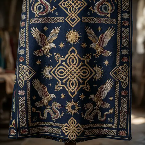 Realistic Ceremonial Robe Pattern Designs