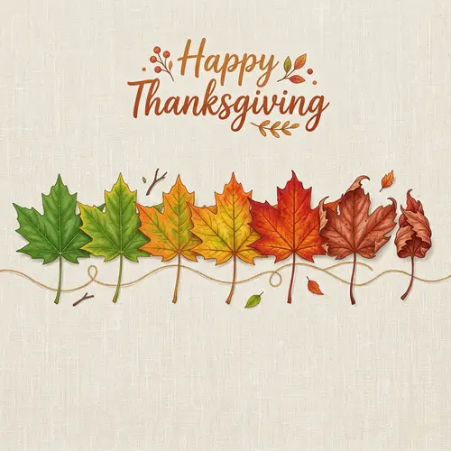 Leaf Life Cycle Transformation | Happy Thanksgiving