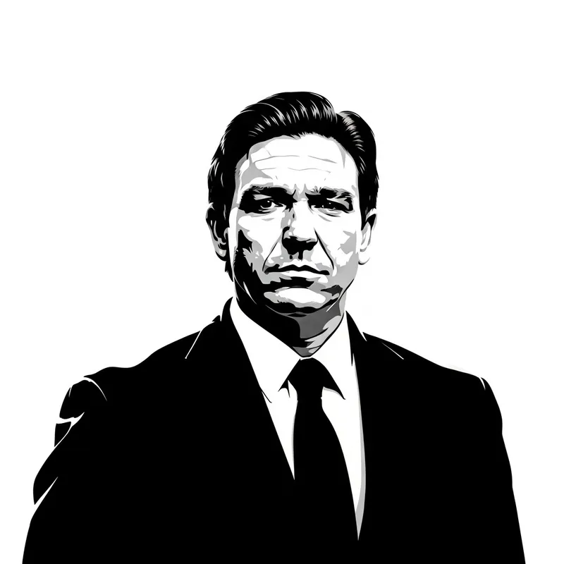 Ron DeSantis Silhouette Graphic Design