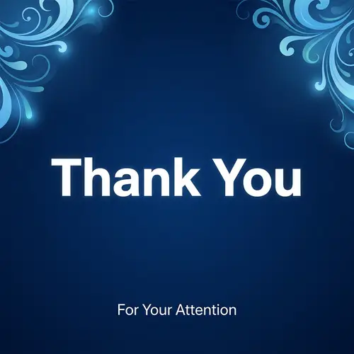 Professional Thank You Slide | Gratitude & Appreciation for Audience