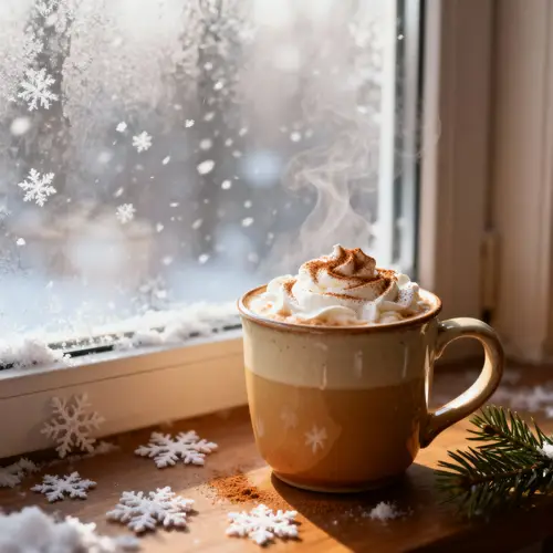 Winter-Themed Cup of Coffee Ideas